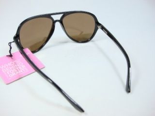Foster Grant Black Aviator Sunglasses Mirror Lens DG1210 Sun Power Win