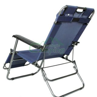 Camping Folding Beach Chair Hammock Navy Blue 600D Oxford Cloth Steel