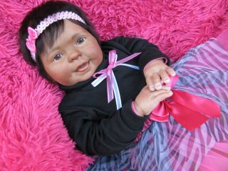 Adorable Reborn Ethnic Big Baby Girl (Cookie By Donna RuBert)