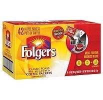 42 Ct Folgers Coffee Pre Measured Packets Classic Roast