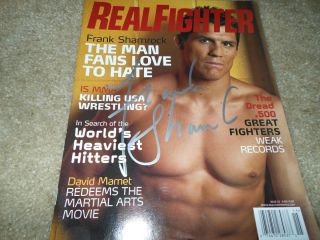  Real Fighter Magazine Signed by UFC MMA Fighter Frank Shamrock