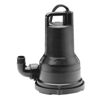  Water Systems 1 4 HP Submersible Non Clogging Vortex Utility Pump