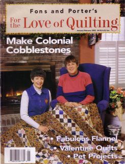 Fons and Porters for The Love of Quilting Magazine January February