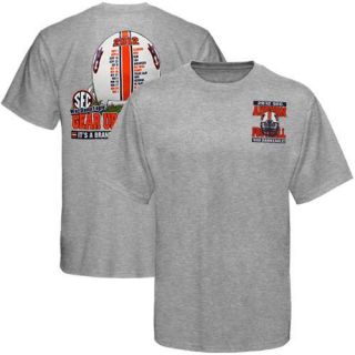 Auburn Tigers 2012 Football Schedule Gear Up T Shirt Ash