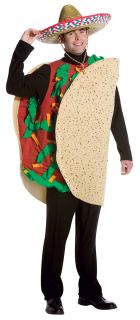 C240 Mens Adult Funny Deluxe Mexican Taco Food Costume