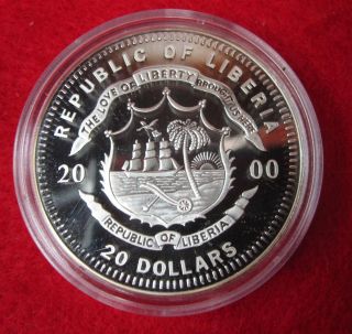 2000 American Mint U.S. President Franklin Pierce $20 Coin Republic Of