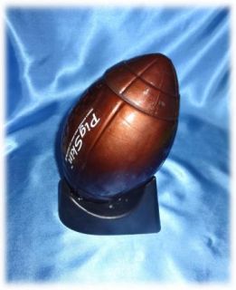 Football Pigskin Glass Tequila Bottle Empty Comes on Kicking Tee 1