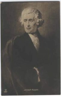 Austrian Composer Franz Joseph Haydn Vintage Postcard