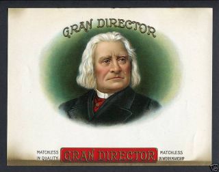  Gran Director Cigar Label Franz Liszt