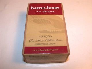 Barcus Berry Disqos Piezo Transducer Pickup Ext New