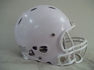 White Riddell Revolution Youth Football Helmet Facemask Great