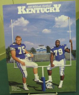1989 University Kentucky Football Media Guide Program