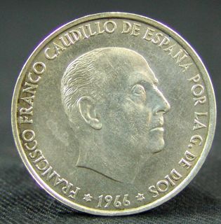 1966 Spain Spainish 100 Pesetas Francisco Franco Caudillo Bust PTAS