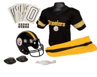 Pittsburgh Steelers Kids Youth Football Helmet Uniform Set