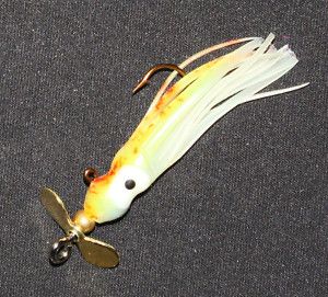 Yellow Red Spin Propeller Ice Fishing Jigs Jigheads