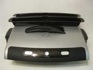   Black George Foreman Grill Model GRP99B with Removable Grill Plates