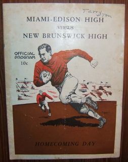 1936 Miami Edison vs New Brunswick High School Football