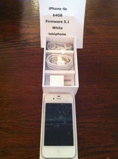  Apple iPhone 4S 64GB BNIB White Firmware 5 1