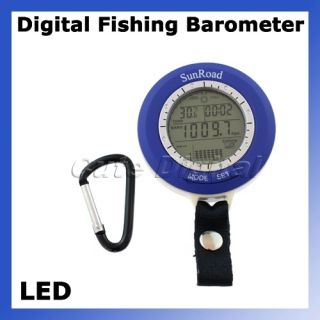  LED Fishing Barometer Pressure Meter Weather Forecast Clock