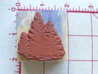 EMBOSSING ARTS Rubber Stamp FIR TREES Forest GROVE Nature Scene