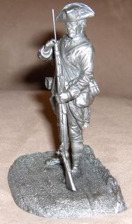 1977 Franklin Mint Fine Pewter Figure PRIVATE 2nd Maryland Regiment