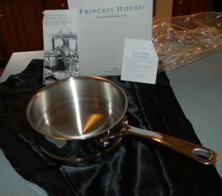 6461 Princess House New 2 Qt. Stainless Steel Double Boiler with Box