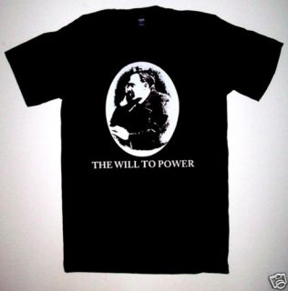 Will to Power Friedrich Nietzsche T Shirt s M L XL