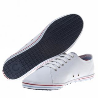 Fred Perry Kingston Twin Tipped UK Size White Trainers Shoes Mens New