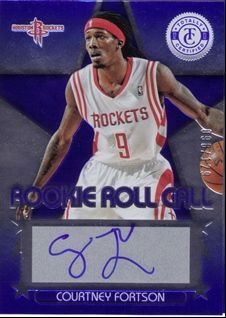  Totally Certified Rookie Autograph Blue Courtney Fortson RC AUTO /129