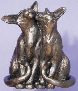 click to view image album sophisticats frith bronze cat sculpture