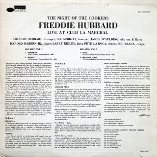 FREDDIE HUBBARD Night Of The Cookers Vol. 1 LP BLUE NOTE BST 84207 US