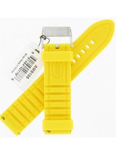22mm Fossil Yellow Silicone Watch Band Model AMS105