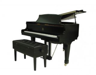 Frederick Artist Adjustable Duet Piano Bench Ebony Satin