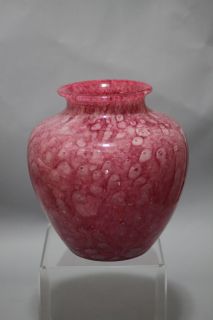   Steuben Pink Cluthra Vase Art deco Frederick Carder circa 1903 1920s