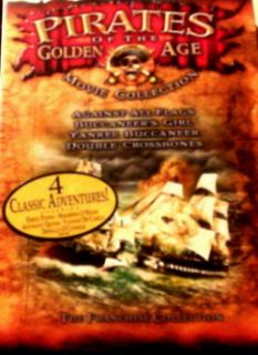 Pirates of The Golden Age 4 Films Errol Flynn Jeff Chandler Anthony