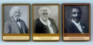 Frederick Douglass George w Carver Mary Bethune Black Heritage Magnets
