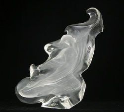 Ann FROMAN Signed 1987 Original Cast Acrylic Sculpture Dancing Waters