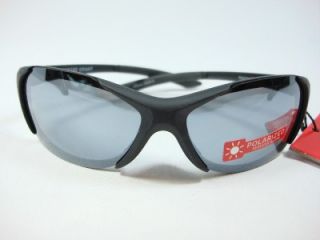 Foster Grant Black Polarized Sunglasses Track EG0610 New