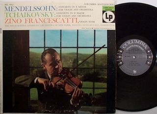 FRANCESCATTI Mendelssohn Concerto COLUMBIA LP ML 4965 violin classical