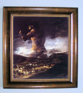 Art Reproduction on canvas of The Colossus by Francisco de Goya.