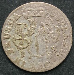Prussia   6 Groschen   1683   FRIEDRICH WILHELM   silver coin
