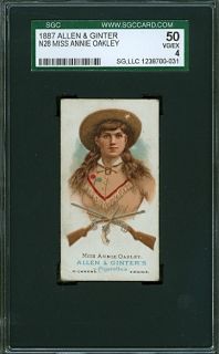 1887 N28 Allen & Ginter   Miss Annie Oakley   SGC 50    American West