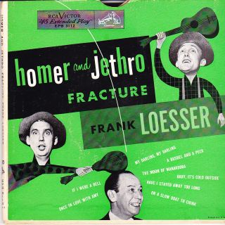 Homer and Jethro Fracture Frank Loesser RARE Jukebox 2 EP Set Hear