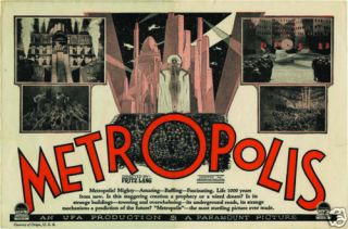 Metropolis Fritz Lang 1927 Vintage Movie Poster 3