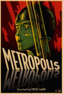 Metropolis Poster Fritz Lang Vintage RARE 60x90cm New