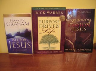   BOOKS PURPOSE DRIVEN LIFE RICK WARREN FRANKLIN GRAHAM ALL FOR JESUS