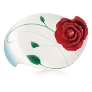 Franz Porcelain Collection   Romance Of The Rose Dessert Plate