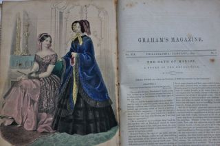 Grahams Magazine 1846 Includes 1st Marginalia Edgar Allen Poe Color