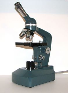 Cenco Monocular Student Microscope 4X 10X and 40X