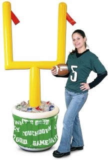 click an image to enlarge inflatable goal post cooler with football